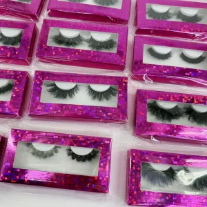 Free Box with Fluffy Mink Eyelash 25mm 20mm Mix Style Dramatic Long Mink Eyelashes Cruelty Free Lashes