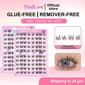 Free Glue Self Adhesive Thai False Eyelashes Reusable Curly Thick Fluffy Lashes No Need Remove Makeup Lengthen Enlarge Eyes