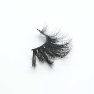 Free Sample 25mm Siberian Mink 3D Full Strip Eyelashes Custom Eyelash Box with Private Label Vendor