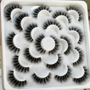 Free Sample 3D 5D Mink Eyelash 15mm 20mm 22mm Mink Lashes Price 25 mm Mink Lasheswholesale Vendor