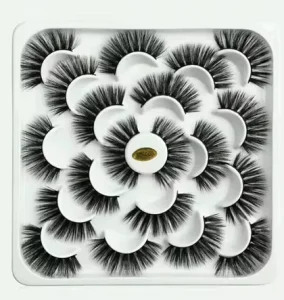 Free Sample No MOQ Fluffy Private Label Eyelash Storage Box LOGO Factory Vendor 25mm Real 5D 7D Mink Eyelash Products