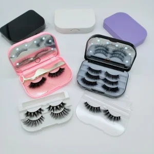 Free Sample No MOQ Fluffy Private Label Eyelash Storage Box LOGO Factory Vendor Eyelash Package Vendors