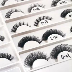 Free Sample Russian Strip Lashes That Look Like Eyelash Extensions D Curl Handmade Russian Volume Eyelash