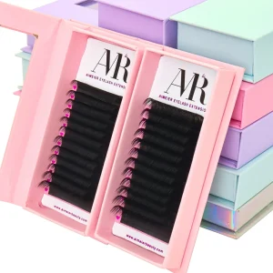 Free Sample Volume Eyelash Extension Volume 8-25mm Matte Black Soft Lashes Extension C D Curl Cashmere Eyelash Extensions