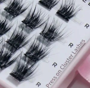 Full Strip 3D Segment Cluster Eyelash Lazy Girl’s Self Adhesive Cruelty Free Super Thin Natural Easy Lashes No Glue Required Kit