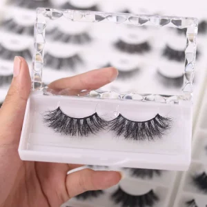 Full Strip 3d 20mm Strip Eyelash Handmade Japanese Fiber Strip 5d Faux Mink Lash No Silk