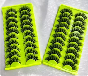 Full Strip Eyelash Strips Faux Mink Custom Handmade False Eyelashes Vendor