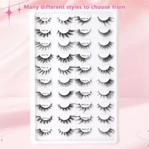 Full Strip Eyelashes Lashes False Eyelashes Natural Fluffy False Lashes Custom Packaging