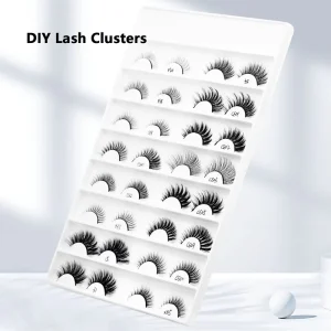 Full Strip Eyelashes Natural 3d Mink Lashes Eyelash Vendor Custom Lashes Packaging OEM Full Strip Eyelashes