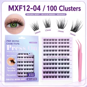 Full Strip Eyelashes No Glue Press on Handmade Easy Apply Makeup Bulk Beauty Supply with Private Label Service for Beauty Supply