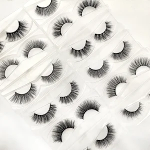 Full Strip Eyelashes Strong Hold Waterproof Reusable 3d Mink Eyelashes Custom Logo Natural Look