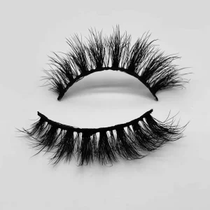 Full Strip Faux Mink Lashes Natural 5D 15mm Eyelashes Private Label Reusable False Eyelashes