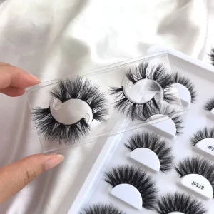 Full Strip Fluffy Lashes Silk False Lashes3d Vendor Luxury 16 18mm Faux Mink Eyelash with Customized Boxes Packaging