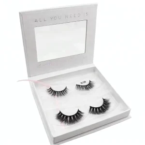 Full Strip Lashes 100% Real Mink 3D Eyelashes Private Label Custom Boxes