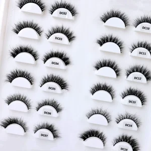 Full Strip Lashes Factory Fluffy Volume Natural Eyelashes Vendors Customize Lash Packaging 12mm Mink Eyelashes