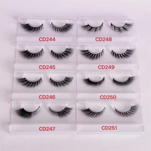 Full Strip Lashes Faux Mink Eyelashes with Custom Lashbox Packaging