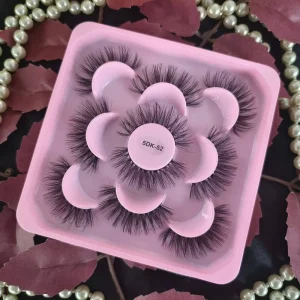 Full Strip Lashes Premium Faux Mink Eye Lashes Wispy Handmade Natural 3D Faux Mink Lashes 5d Fluffy Full Strip Eyelashes