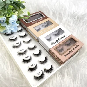 Full Strip Luxury Lashes Mink 3d Fluffy False Mink Eyelashes Private Label Natural Short cat Eyelashes