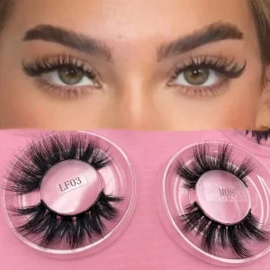 Full Strip Luxury Lashes Vegan 3d Fluffy False Faux Mink Eyelashes Private Label Natural Eyelash Long