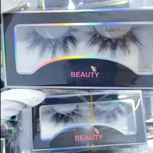 Full Strip Mink Strip Eyelashes Hand Made Natural Fur Lashes Extensions Private Label Real Mink Eyelashes with Custom Box