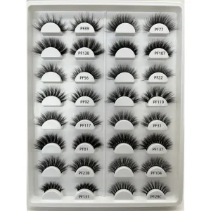 Full Strip Natural 3d Mink Lashes Belle Eyelash Vendor Magic Custom Lashes Packaging Mink Lashes