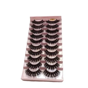 Full Strip Synthetic Mink Lashes 25mm Cruelty Free Reusable