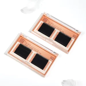 Full Volume 0.05 0.07 0.10 0.12 J B C D Curl Lash Extensions Private Label Natural Long Synthetic Hair Eyelash Extension Tray