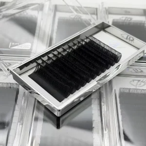 Full Volume C D Curl Lash Extensions Private Label Natural Long Eyelash Extension Synthetic Hair Lash Extension