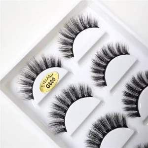 G600 G800 G806 5 Pairs Eyelashes Full Strip 3D Faux Mink Lashes Natural False Eyelash Extension