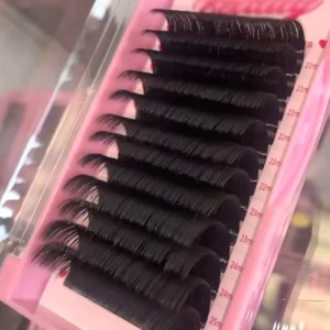 GEMERRY Matte Volume Eyelash Extensions Private Label Dark Black Lash Extension Trays