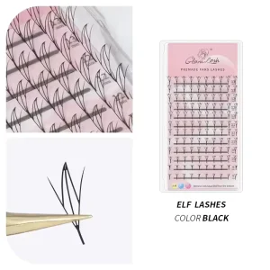 GLAMLASH Natural Lightweight Machine Made Manga False Japanese Synthetic Hair PBT Anime Fan Lashes Comic Spire Eyelash Extension