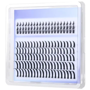 Geeneiya Cruelty Free Handmade Synthetic Hair Spikes D Cluster Wispy Eyelash Clusters Bottom Lashes Individual Eyelashes