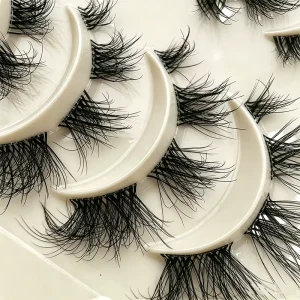 Gentle Soft Radian Natural Eye Enlargement Effect Daily Office Makeup Simple Easy to Operate Lash Segments Cluster Eyelashes