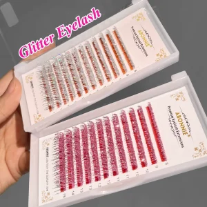 Glitter Lash Vendor Glitter Lash Extensions Colored Cashmere Lashes