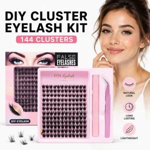 Glue Free DIY Segment False Eyelash Kit European American Style Self Grafting Lash Extensions Dense Wispy Cluster Lashes
