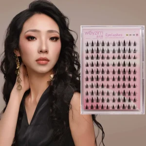 Glue Free Dolly Wild Bunny Lashes 10 Rows 10D 20D DIY Handmade Synthetic Hair Mega Volume Self Adhesive