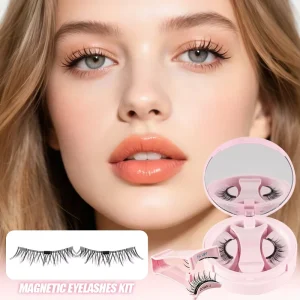Glue Free Magnetic Eyelashes Self Adhesive Natural Strip Lashes with Case Festival