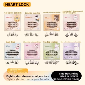 Glue Free Self Adhesive Eyelash Clusters 6 Rows Reusable Natural DIY Lash Extensions for Daily Use Dropshipping