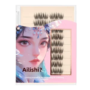Glue Free Synthetic Hair False Eyelashes 5D Cotton Candy Sunflower Segment Style Lazy Single Cluster High Capacity Lash