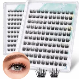 Glue-free DIY Eyelash Clusters 自粘式按压式睫毛延长件，自然蓬松，可重复使用