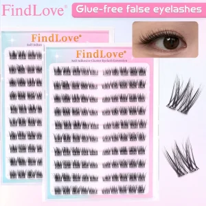 Glue free Lash Clusters 7 13mm No Glue Needed 3s Apply C Curl Natural DIY Extensions Salon Daily Wear Reusable Waterproof Lashes