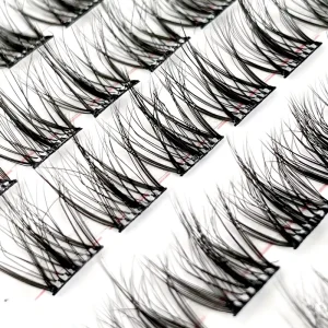 Glue free Lashes Cluster Large capacity Eyelashes Messy Look 5D Fluffy for Lazy Person Three step Method Natural and Realistic