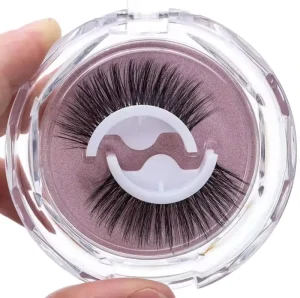 Glue free Self adhesive Eyelashes Spare Tape Warm sensing Self adhesive Eyelashes Curling Realistic Natural False Eyelashes