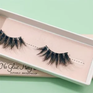 Glueless Half Eye Lashes Self Sticky Synthetic Eyelashes Waterproof Self Adhesive Corner Lashes Easy to Wear for Beginners
