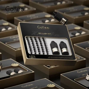 Gollee 15 Day Lash Cluster Extensions Mink Private Label Wispy 3d Mink Superfine Band Individual Lash Cluster Kit with Glue