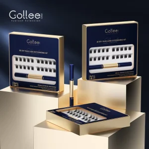 Gollee Glue Cluster Lashes Bulk Eye Lashes Kit Diy Segment Strip Eyelash Lash Cluster Extension Glue Kit