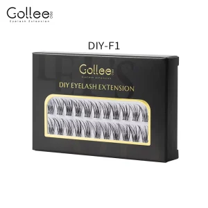 Gollee New Design 20D 30D Individual Lashes Cluster Silk Heat Bonded Premade Volume Fans Knot Free Lashes Diy Eyelash Extension