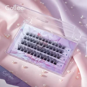 Gollee No Glue Self Adhesive Synthetic Hair Cruelty Free Handmade Individual Cluster For False Eyelash Extensions