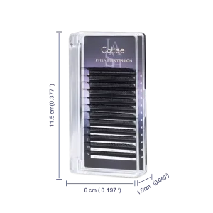 Gollee YY W Shape Lashes PBT Material Natural Long False Eyelashes 3D Handmade Cruelty Free Vegan OEM ODM Supported