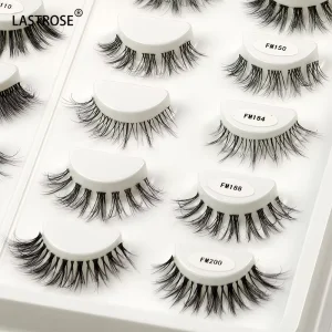Good Quality Soft 3D Lash Invisible Clear Band Faux Mink Eyelashes Fluffy Superfine Band Lashes